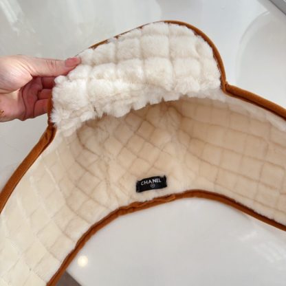  CHANEL Lambskin Skiing Hat Beige 2025 #4080 - Image 7