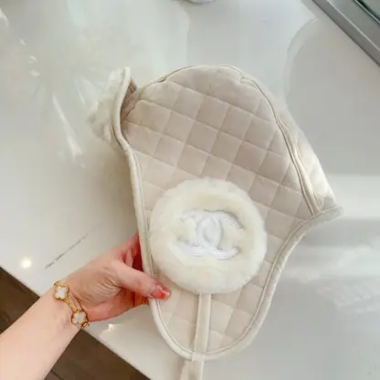  CHANEL Lambskin Skiing Hat Grey 2025 #4082 - Image 2