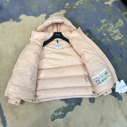 REPLICA MONCLER MAIRE HOODED SHORT DOWN JACKET FOR WOMEN PINK #3989 - Image 6