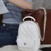REPLICA CHANEL CLASSIC MINI BACKPACK CAVIAR WHITE #4035 - Image 3