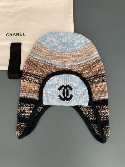 Replica CHANEL Wool Skiing Hat Multicolor 2025 #4085