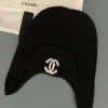  CHANEL Wool Skiing Hat Black & White 2025 #4086 - Image 3