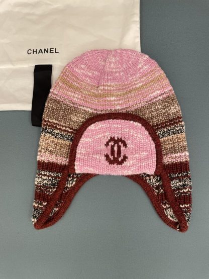 Replica CHANEL Wool Skiing Hat Multicolor 2025 #4084