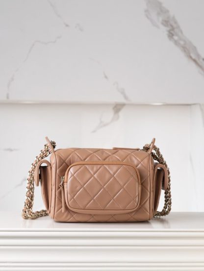 REPLICA CHANEL SMALL CAMERA CASE CARAMEL #4033 - Image 16