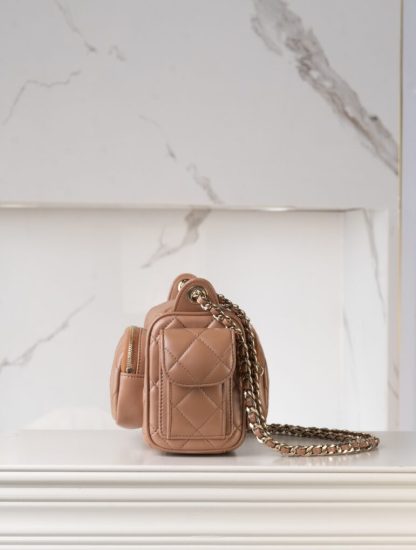 REPLICA CHANEL SMALL CAMERA CASE CARAMEL #4033 - Image 17