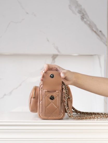 REPLICA CHANEL SMALL CAMERA CASE CARAMEL #4033 - Image 20