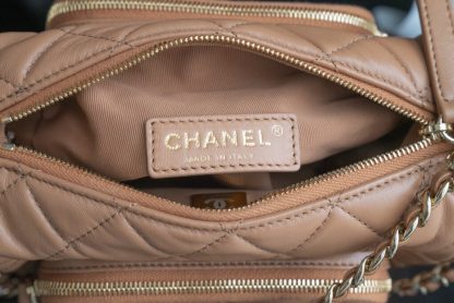REPLICA CHANEL SMALL CAMERA CASE CARAMEL #4033 - Image 6