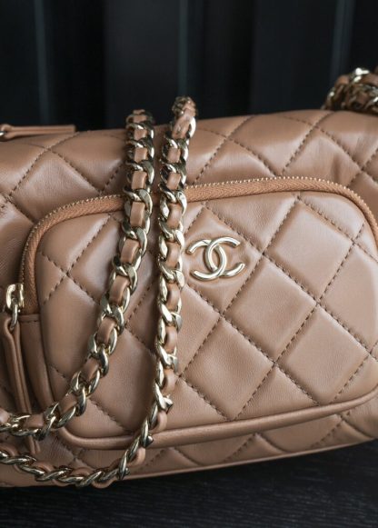 REPLICA CHANEL SMALL CAMERA CASE CARAMEL #4033 - Image 7