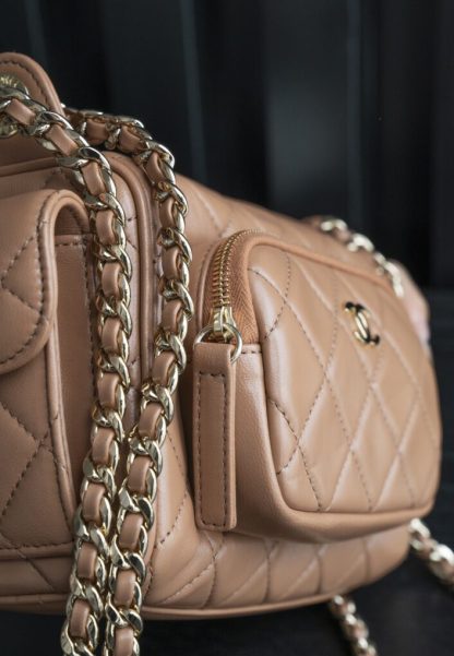 REPLICA CHANEL SMALL CAMERA CASE CARAMEL #4033 - Image 8