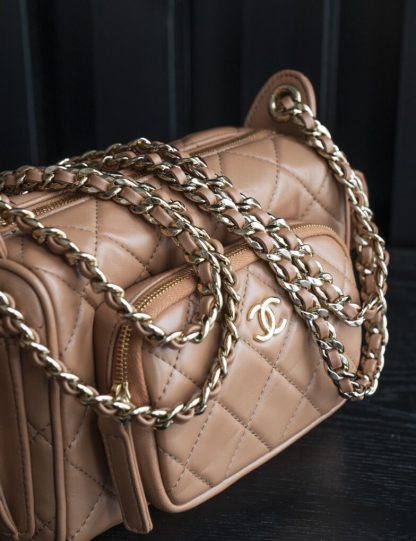 REPLICA CHANEL SMALL CAMERA CASE CARAMEL #4033 - Image 12