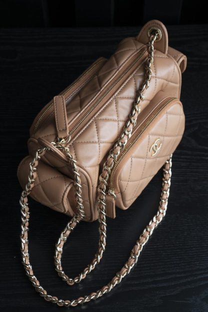 REPLICA CHANEL SMALL CAMERA CASE CARAMEL #4033 - Image 5