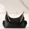 REPLICA CHANEL MAXI HOBO BAG BLACK LAMBSKIN 2025 #4036 - Image 6