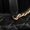 REPLICA CHANEL MAXI HOBO BAG BLACK LAMBSKIN 2025 #4036 - Image 13