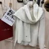  Loro Piana Vallé Scarf Cashmere White #4015 - Image 5