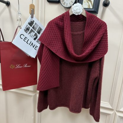  Loro Piana Vallé Scarf Cashmere Weathering Steel Melange #4014 - Image 8