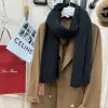  Loro Piana Vallé Scarf Cashmere Black #4016 - Image 6