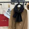 Loro Piana Vallé Scarf Cashmere Black #4016 - Image 4