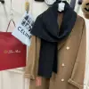  Loro Piana Vallé Scarf Cashmere Black #4016 - Image 2