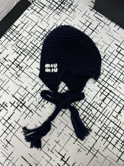  Miu Miu Wool trapper hat with Scarf #4079 - Image 14