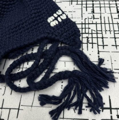  Miu Miu Wool trapper hat with Scarf #4079 - Image 17