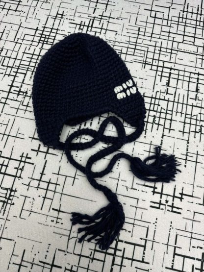  Miu Miu Wool trapper hat with Scarf #4079 - Image 18