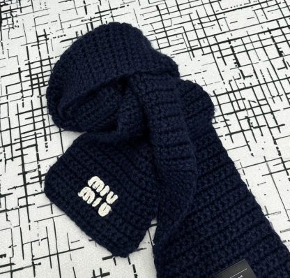  Miu Miu Wool trapper hat with Scarf #4079 - Image 3