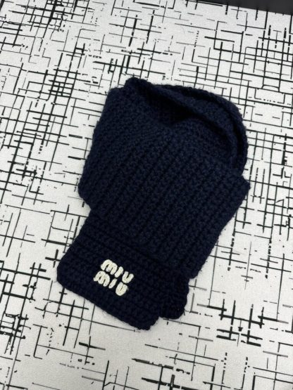  Miu Miu Wool trapper hat with Scarf #4079 - Image 8