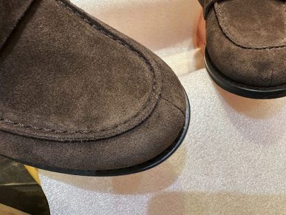  Miu Miu Faded suede loafers metal coin #4026 - Image 17