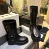 REPLICA CELINE BIKER MID BOOT WITH HARNESS IN CALFSKIN #3922 - Image 5