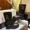 REPLICA CELINE BIKER MID BOOT WITH HARNESS IN CALFSKIN #3922 - Image 6