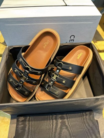 REPLICA CELINE WOMEN'S TIPPI SLIDE IN CALFSKIN #3925 - Image 2