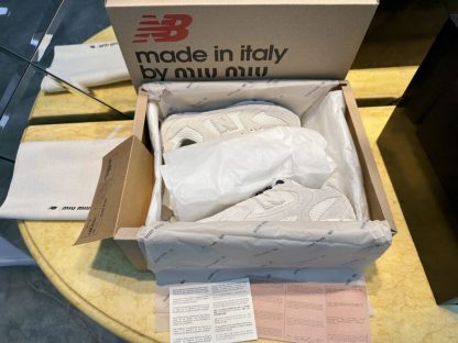  New Balance X Miu Miu 530 SL suede and mesh sneakers #4030 - Image 2