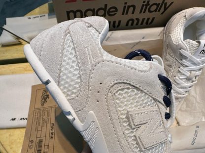  New Balance X Miu Miu 530 SL suede and mesh sneakers #4030 - Image 11