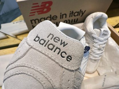  New Balance X Miu Miu 530 SL suede and mesh sneakers #4030 - Image 12
