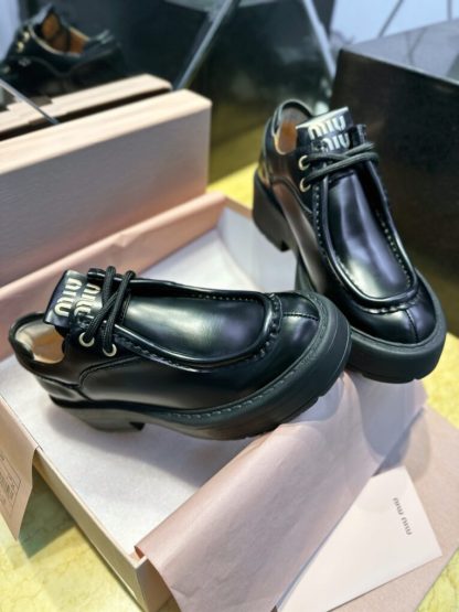  Miu Miu Leather lace-up shoes  #4028 - Image 8