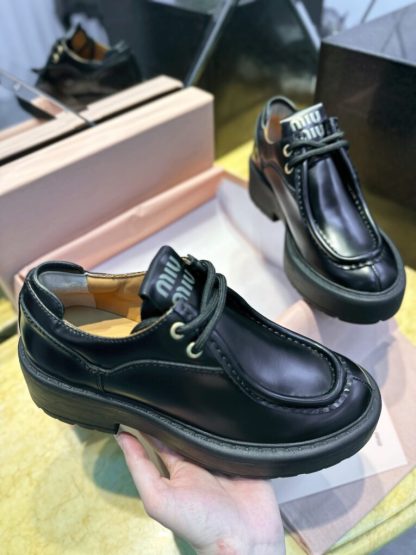  Miu Miu Leather lace-up shoes  #4028 - Image 9
