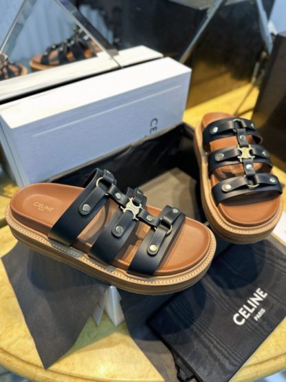 REPLICA CELINE WOMEN'S TIPPI SLIDE IN CALFSKIN #3925 - Image 5
