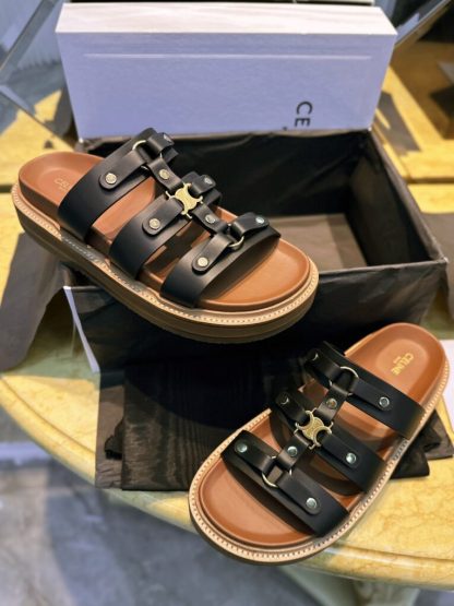REPLICA CELINE WOMEN'S TIPPI SLIDE IN CALFSKIN #3925 - Image 6