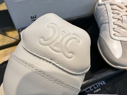 REPLICA CELINE JOGGER LOW LACE-UP SNEAKER IN CALFSKIN & SUEDE CALFSKIN #3924 - Image 4