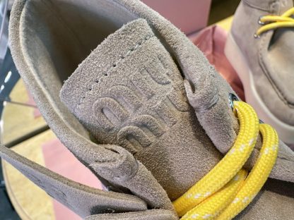  Miu Miu Suede delave wedge ankle boots #4021 - Image 4
