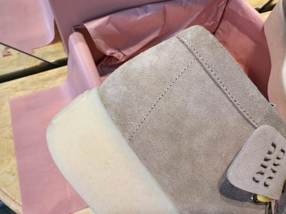  Miu Miu Suede delave wedge ankle boots #4021 - Image 6
