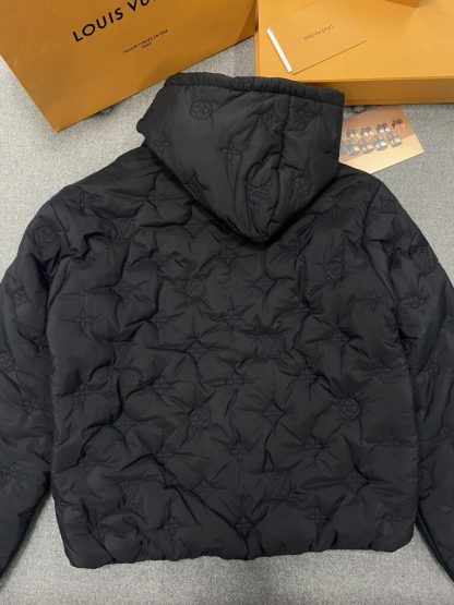  Louis Vuitton Monogram Quilted Hooded Blouson 1AFA72 #3985 - Image 3
