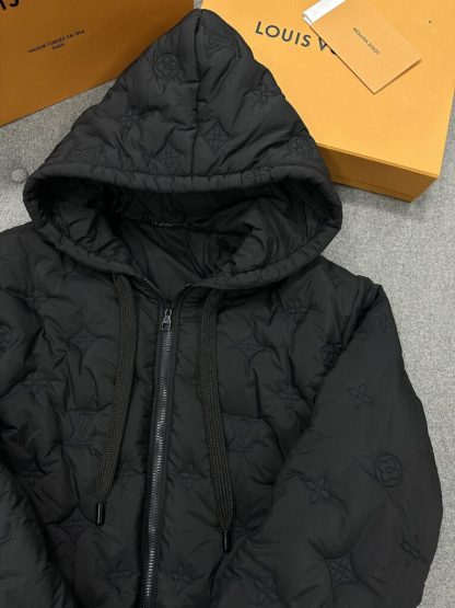  Louis Vuitton Monogram Quilted Hooded Blouson 1AFA72 #3985 - Image 5