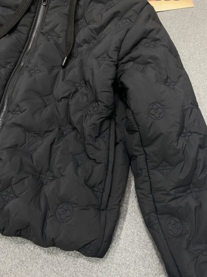  Louis Vuitton Monogram Quilted Hooded Blouson 1AFA72 #3985 - Image 6