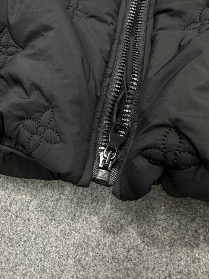  Louis Vuitton Monogram Quilted Hooded Blouson 1AFA72 #3985 - Image 10