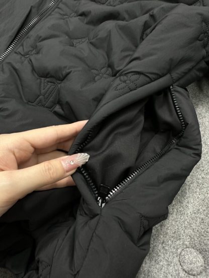  Louis Vuitton Monogram Quilted Hooded Blouson 1AFA72 #3985 - Image 18