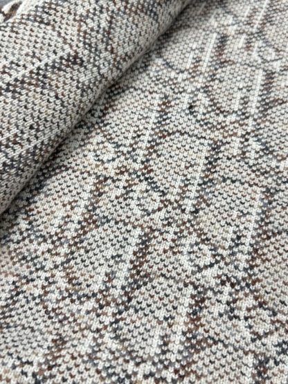  Dior Oblique Cardigan Sweater With Buttons Beige and Brown Virgin Wool Jacquard #3980 - Image 17