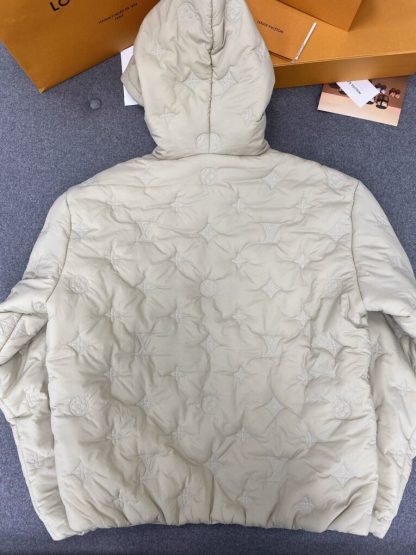  Louis Vuitton Monogram Quilted Nylon Hooded Blouson 1AFYAH #3986 - Image 6