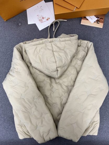  Louis Vuitton Monogram Quilted Nylon Hooded Blouson 1AFYAH #3986 - Image 9