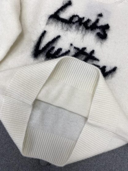  Louis Vuitton Brushed Knit Jumper 1AGHCT White #3988 - Image 7